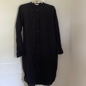 Eileen Fisher black linen dress